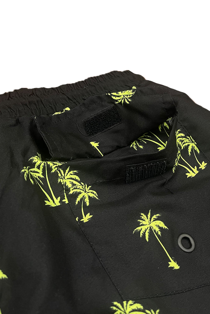 
                  
                    Load image into Gallery viewer, Lime Palm Print Swim Shorts
                  
                