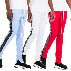 
                  
                    Load image into Gallery viewer, Leather Stripe Track Pant
                  
                