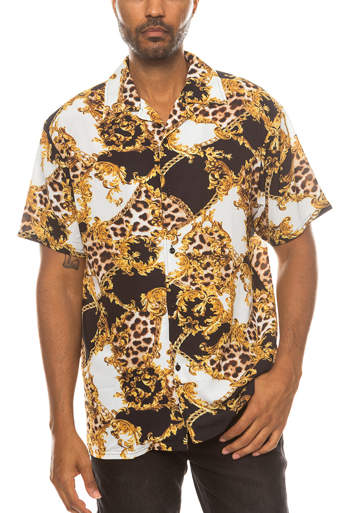 Hidden Cheetah Button Down Shirt