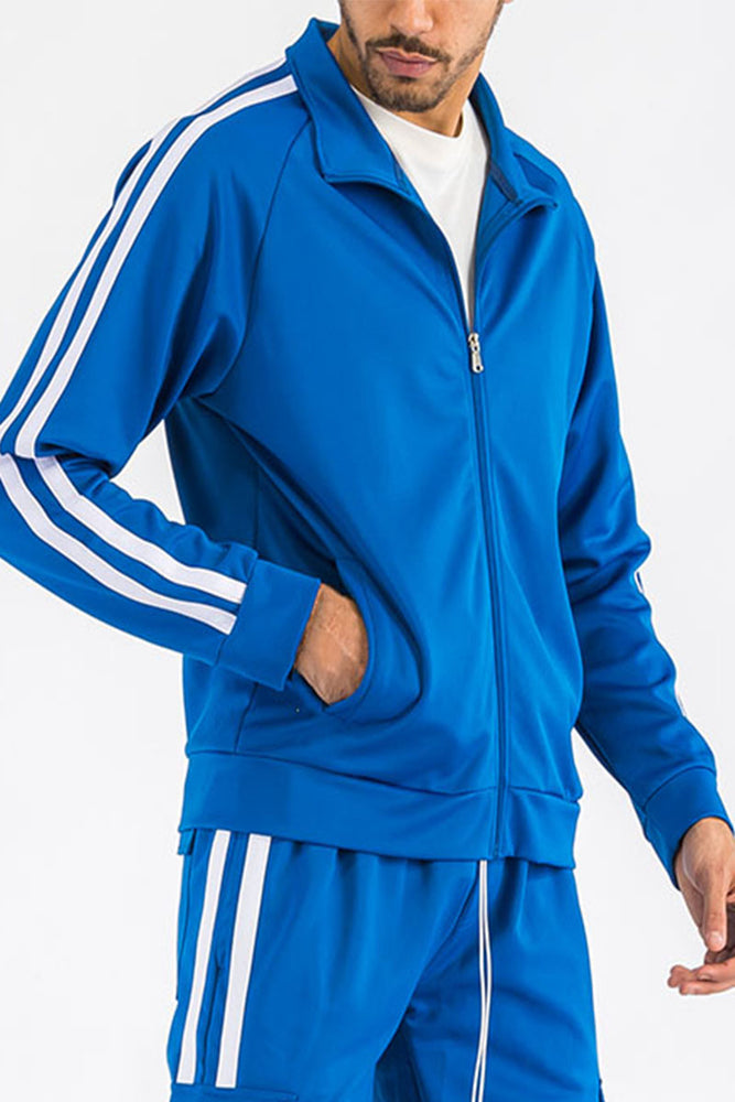 
                  
                    Load image into Gallery viewer, Two Stripe Track Jacket
                  
                