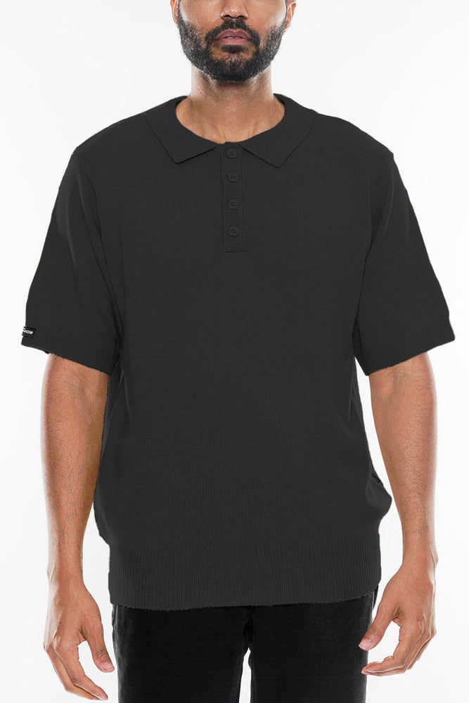 
                  
                    Load image into Gallery viewer, Knit Striped Polo Shirt
                  
                