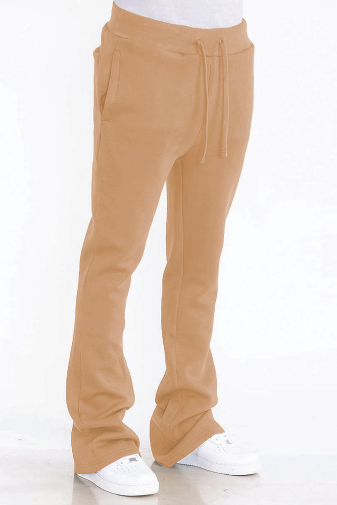 
                  
                    Load image into Gallery viewer, Solid Flare Stacked Track Pants
                  
                