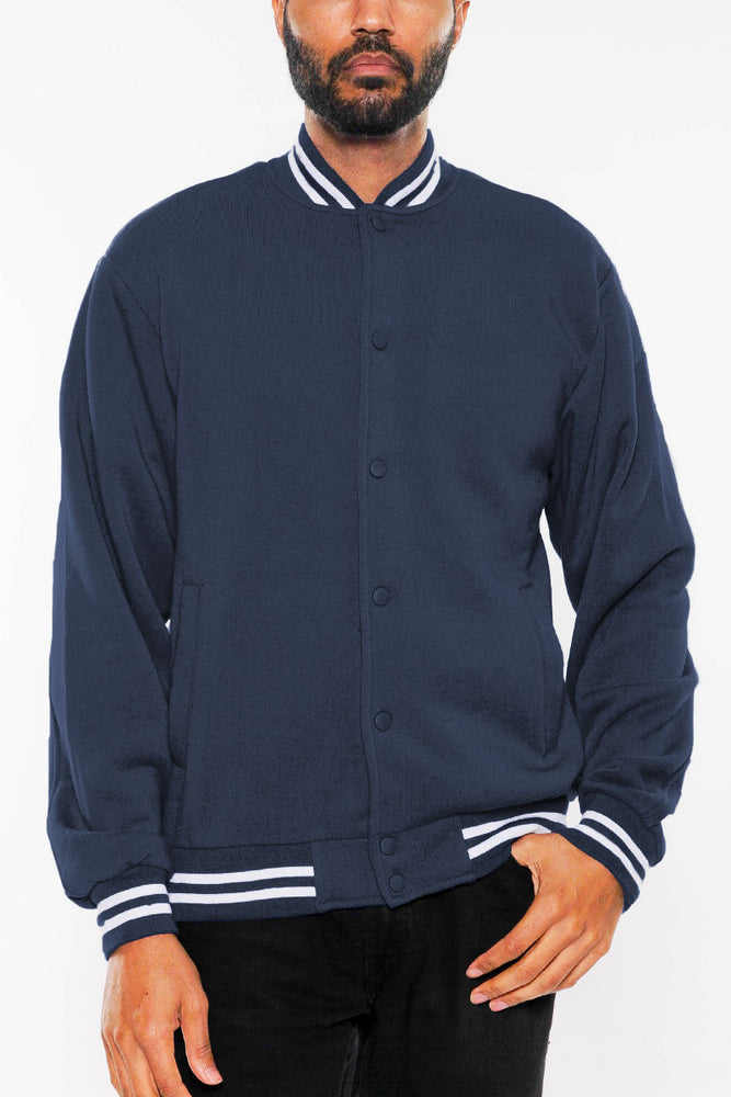 
                  
                    Load image into Gallery viewer, Fleece Varsity Jacket
                  
                