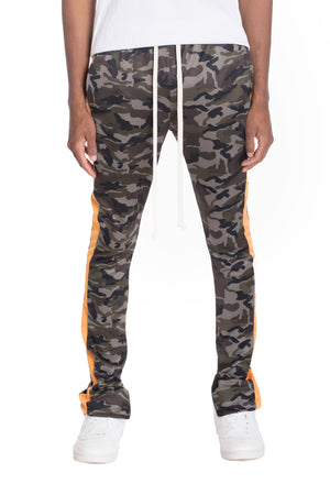 
                  
                    Load image into Gallery viewer, CAMO SIDE STRIPE TRACK PANTS
                  
                