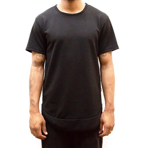 
                  
                    Load image into Gallery viewer, SEAMED SCALLOP TEE- BLACK
                  
                