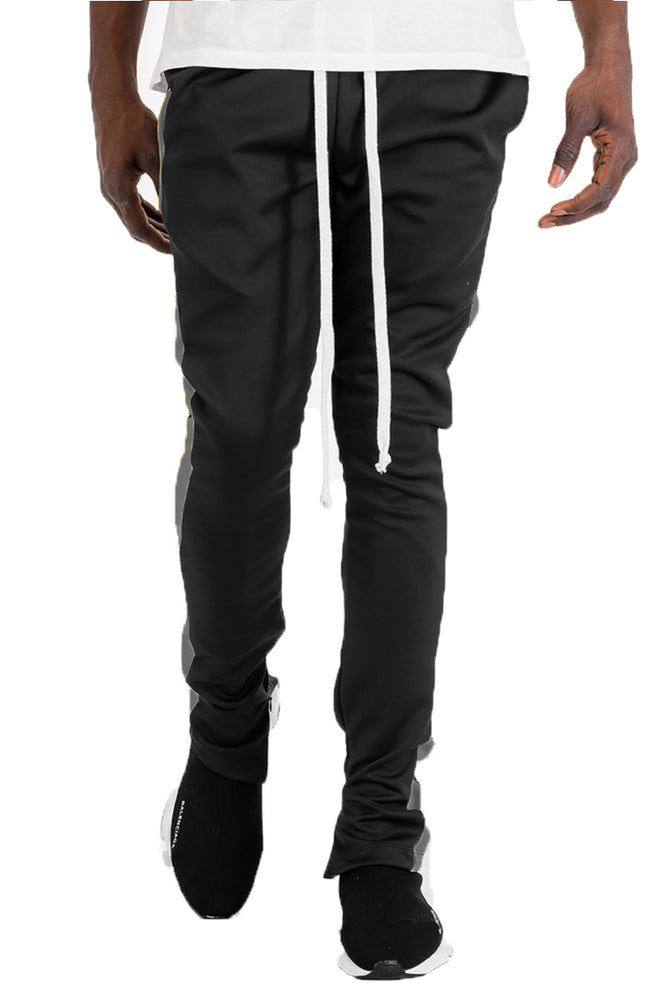 
                  
                    Load image into Gallery viewer, HOLIDAY TRACK PANTS- BLACK/ GREY
                  
                