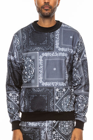 
                  
                    Load image into Gallery viewer, Paisley All Over Print Crewneck
                  
                