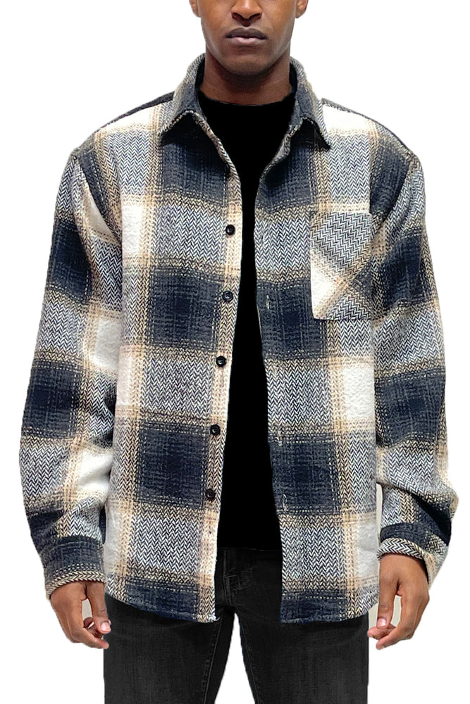 Wool Blend Flannel Shacket