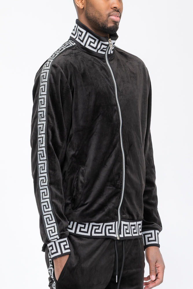 
                  
                    Load image into Gallery viewer, Status Velour Track Jacket
                  
                
