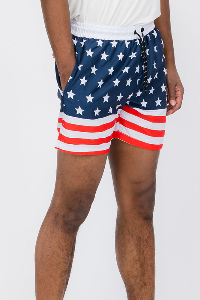 
                  
                    Load image into Gallery viewer, Flag Print Swim Shorts
                  
                