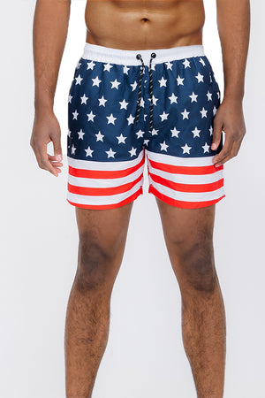 
                  
                    Load image into Gallery viewer, Flag Print Swim Shorts
                  
                
