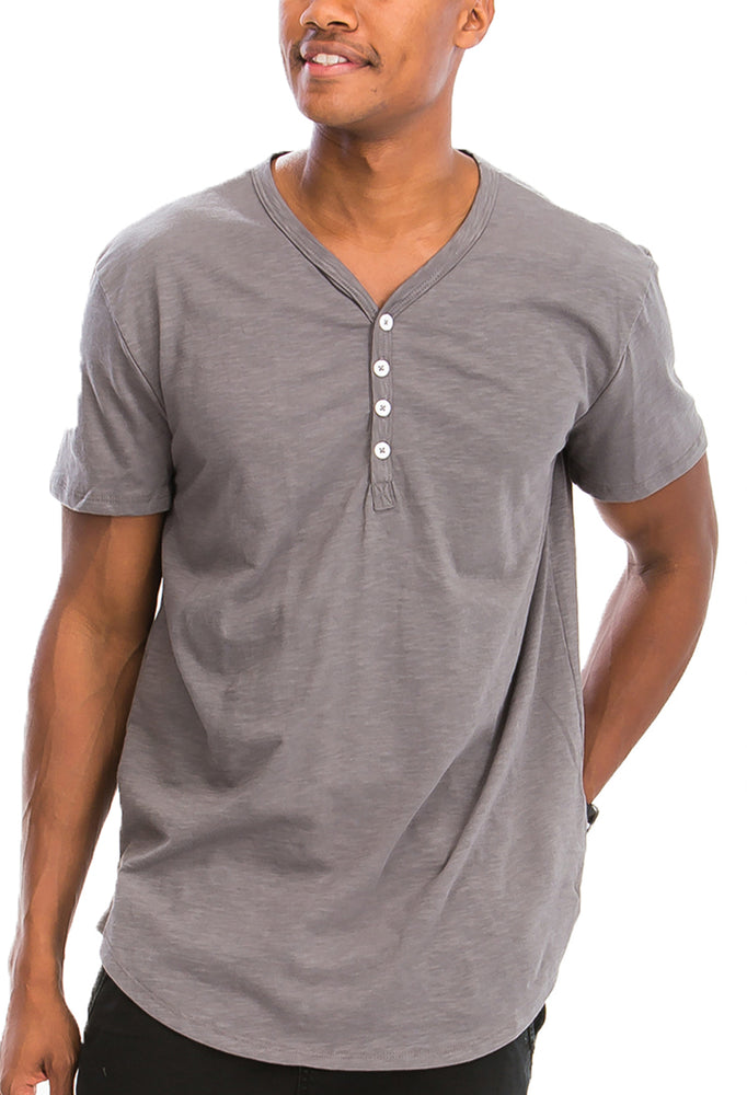 
                  
                    Load image into Gallery viewer, Henley Scallop Tee
                  
                