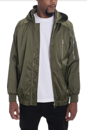 
                  
                    Load image into Gallery viewer, Bourne Hooded Satin Windbreaker
                  
                