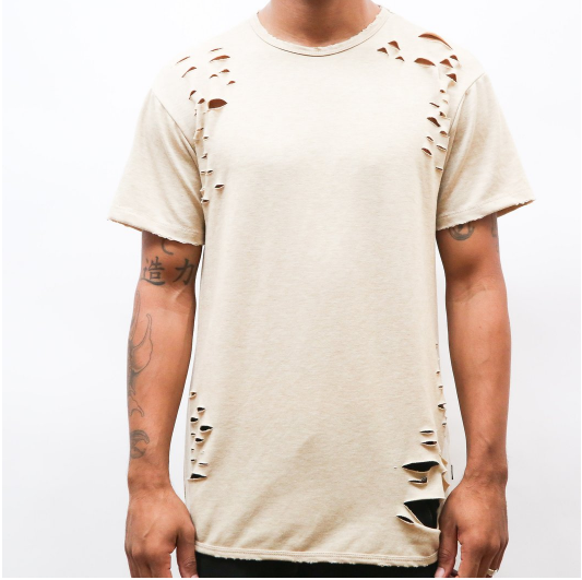 
                  
                    Load image into Gallery viewer, SAND SCISSOR DISTRESSED TEE
                  
                