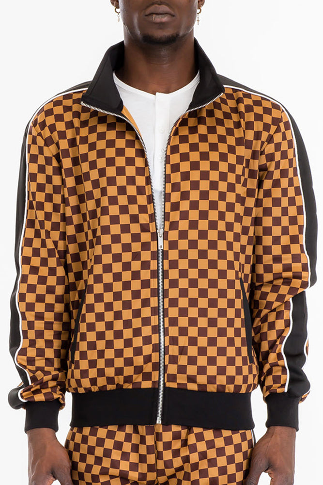 orange and brown louis vuitton jacket