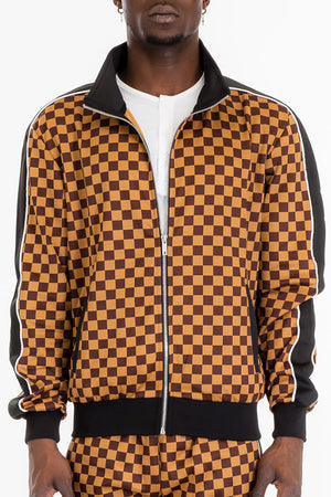 Louis Vuitton Blue & Orange Camo Fleece Jacket