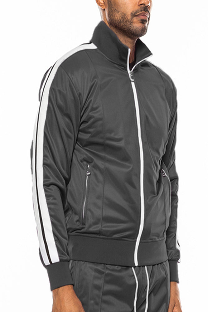 
                  
                    Load image into Gallery viewer, Front Pleat Track Jacket
                  
                
