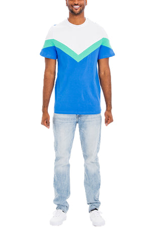 
                  
                    Load image into Gallery viewer, Chevron Color Block Shirt
                  
                