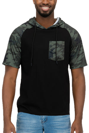 
                  
                    Load image into Gallery viewer, Camo Pocket Hooded Tee
                  
                