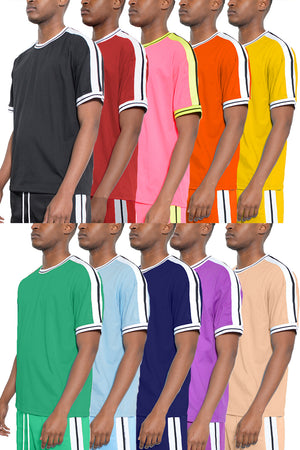 
                  
                    Load image into Gallery viewer, Solid Side Stripe TShirt
                  
                