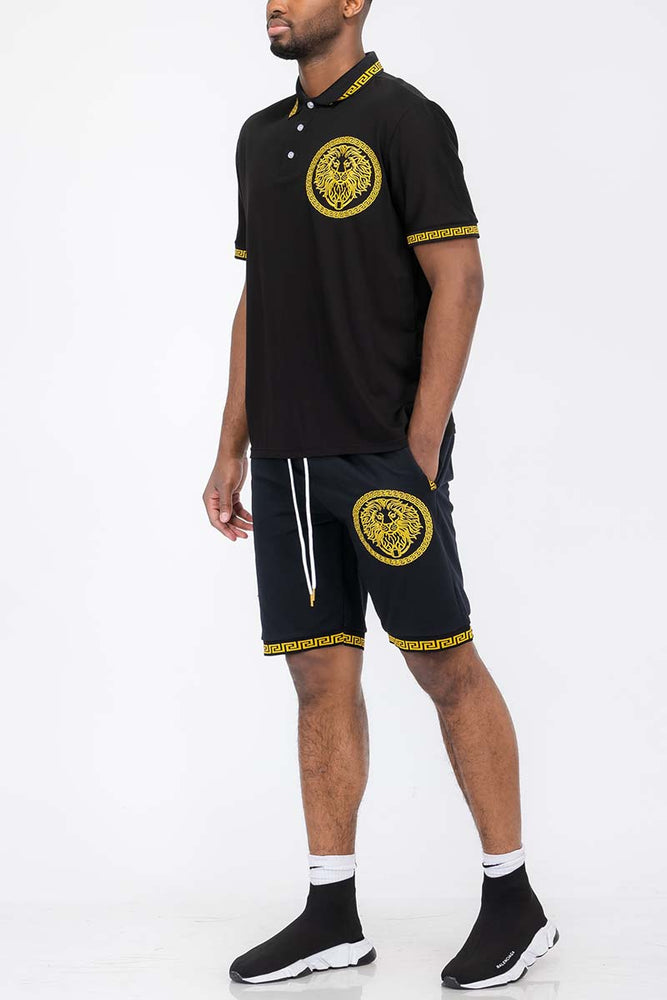 
                  
                    Load image into Gallery viewer, Lion Head Polo Short Set
                  
                