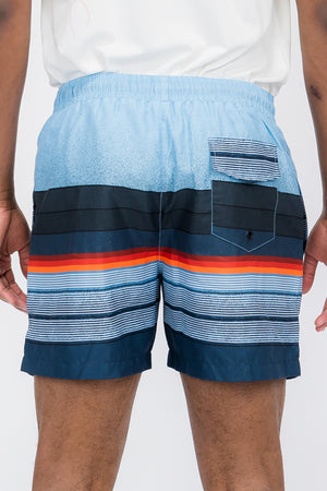 
                  
                    Load image into Gallery viewer, Striped Print Swim Shorts
                  
                