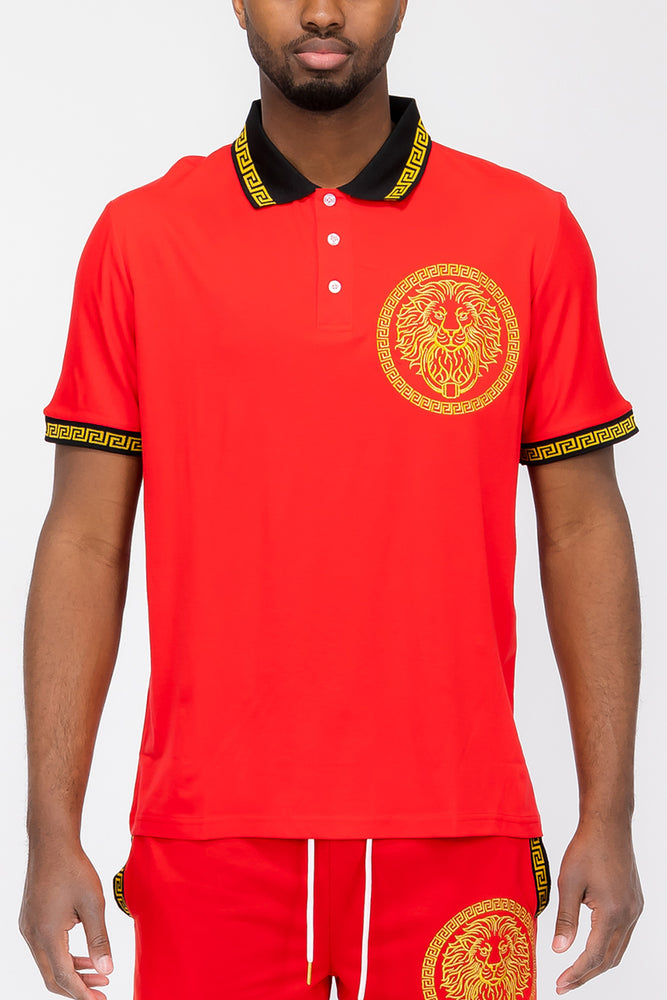 
                  
                    Load image into Gallery viewer, Lion Head Polo Shirt
                  
                